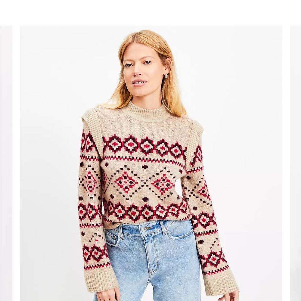 Fair Isle Loft Sweater w matching socks